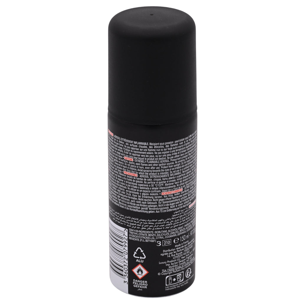 Guy Laroche Drakkar Noir Sensation Tonique Deodorant Spray for Men, 3.4 oz (New)