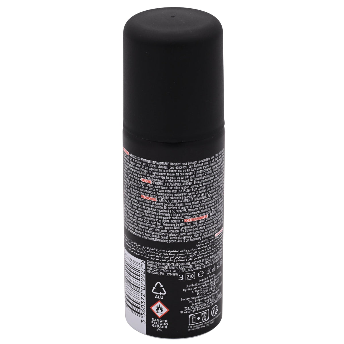 Guy Laroche Drakkar Noir Sensation Tonique Deodorant Spray for Men, 3.4 oz (New)