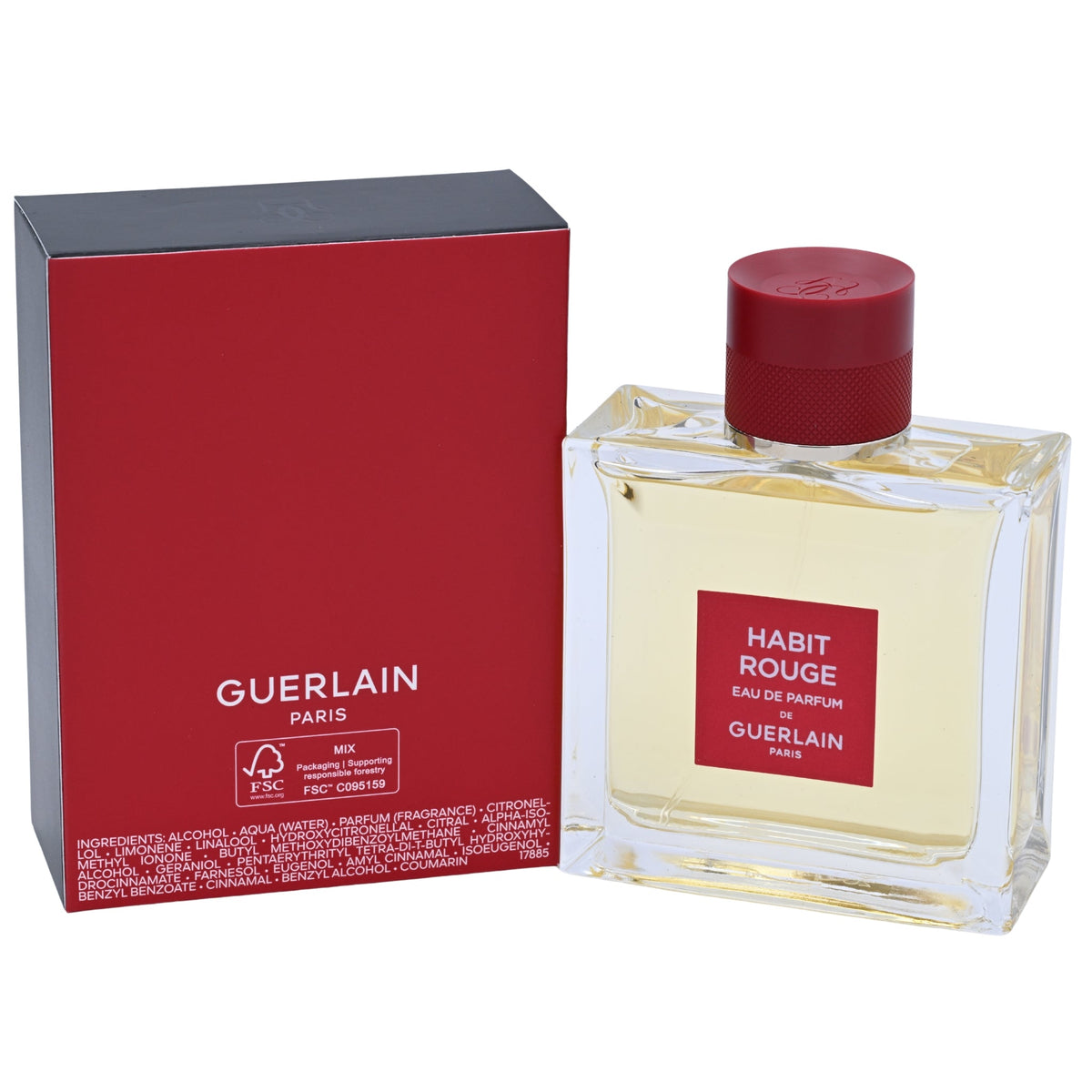 HABIT ROUGE by Guerlain cologne for men EDP 3.3 / 3.4 oz New in Box