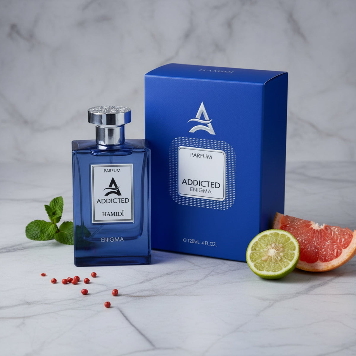 Hamidi Addicted Enigma Eau de Parfum Spray for Men 4 oz (120 ml) New Retail Box