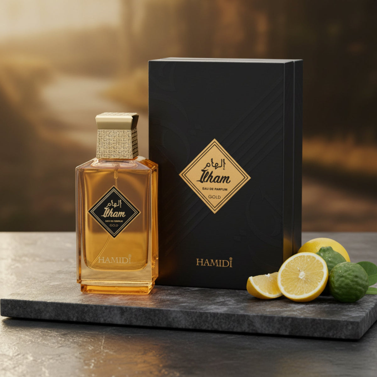 Hamidi Ilham Gold Eau de Parfum (EDP) Unisex Spray 3.4 oz (100 ml) New in Retail Box
