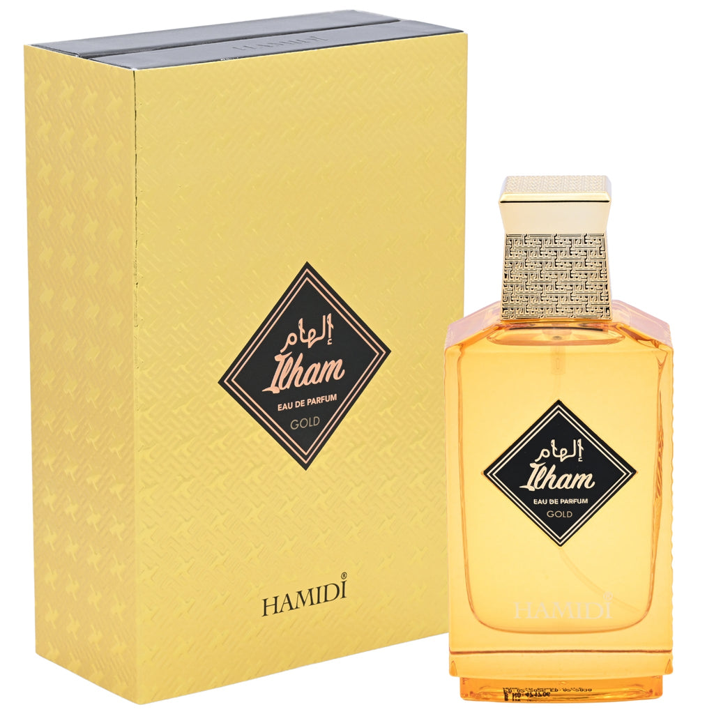 Hamidi Ilham Gold Eau de Parfum (EDP) Unisex Spray 3.4 oz (100 ml) New in Retail Box