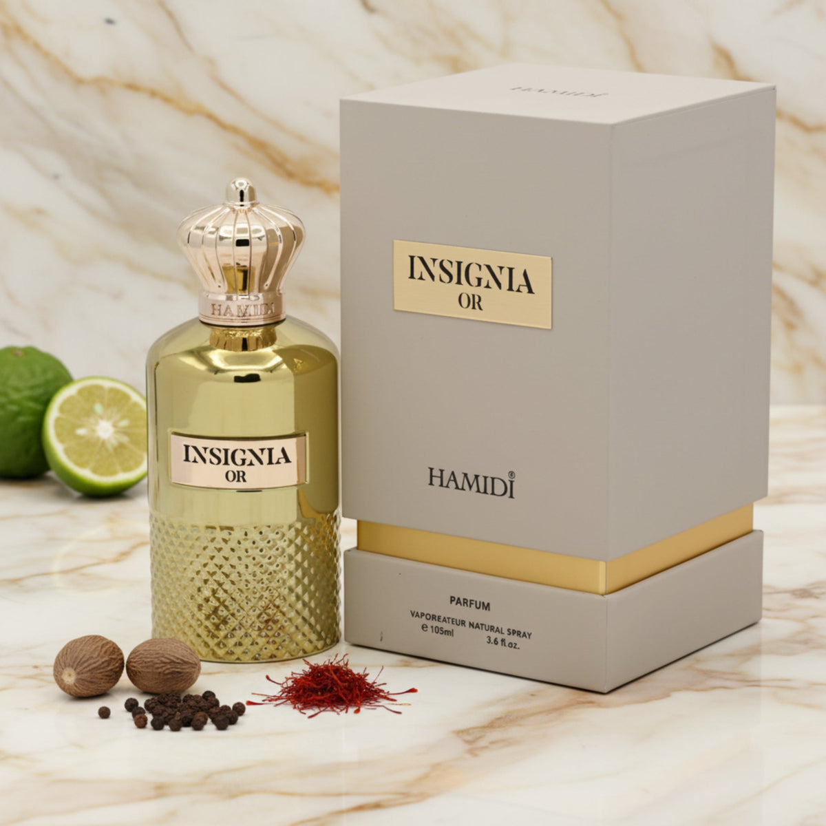 Hamidi Insignia Or EDP Spray Men, 3.6 oz 105ml New Box