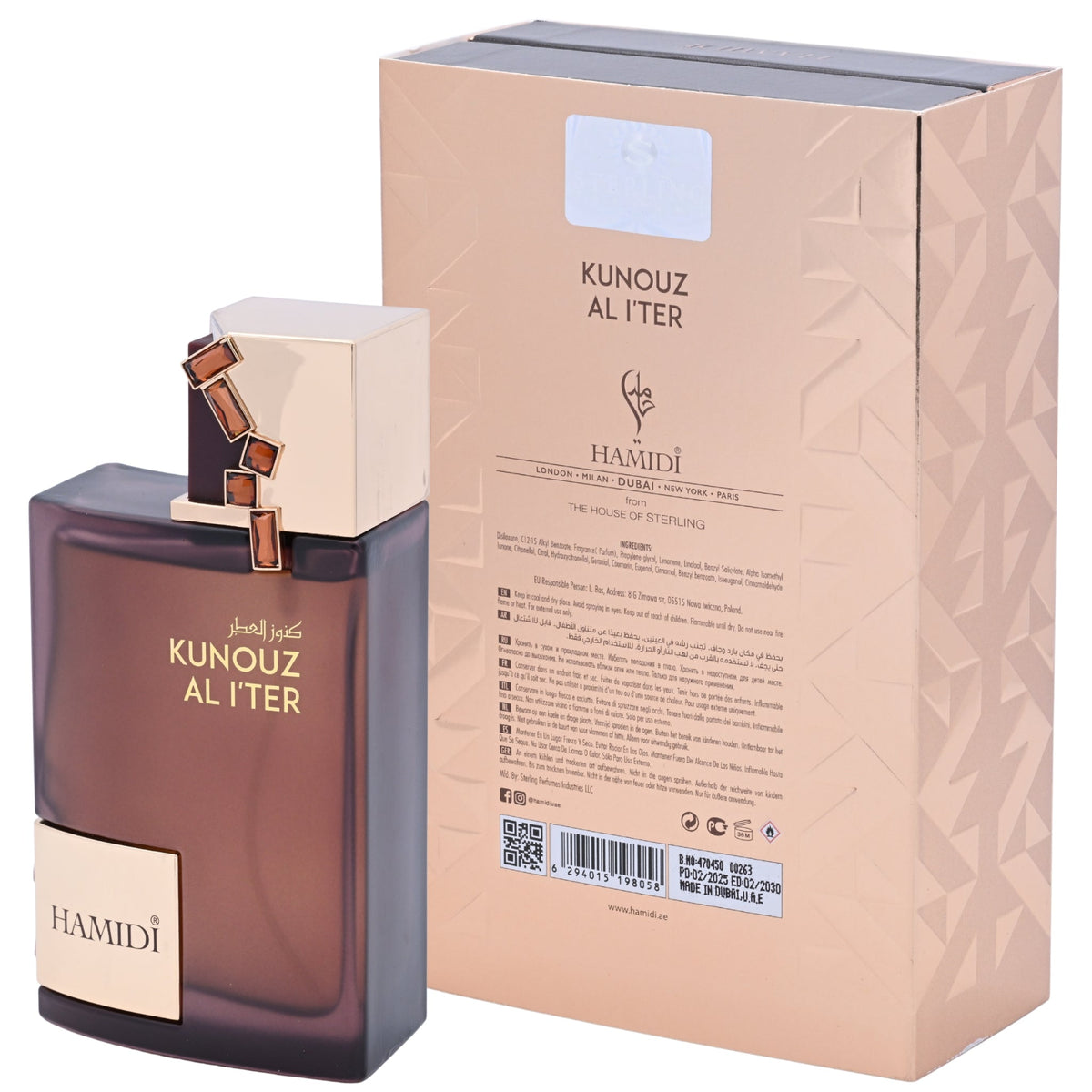Hamidi Kunouz Al I'ter Eau de Parfum (EDP) Unisex Spray 3.4 oz / 100 ml - Hamidi