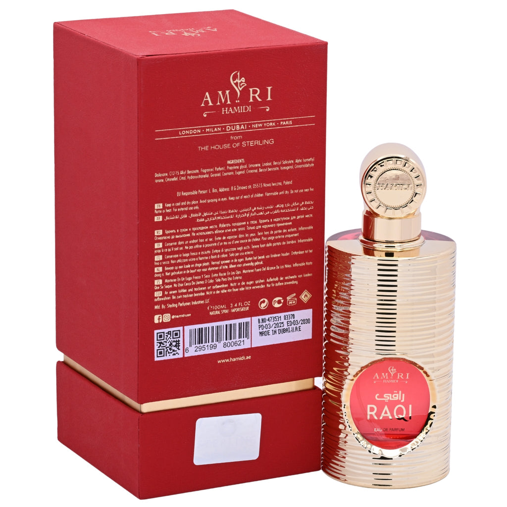 Hamidi Raqi Eau de Parfum (EDP) Spray Unisex 3.4 oz / 100 ml (New in Retail Box)