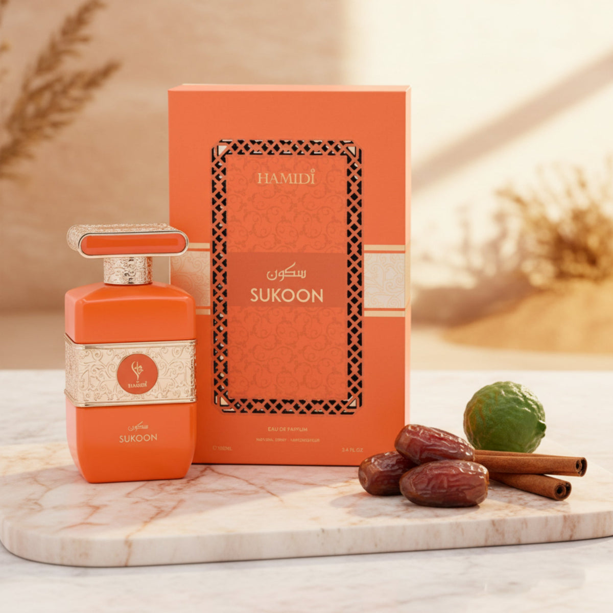 Hamidi Sukoon Eau de Parfum (EDP) Spray for Women 3.4 oz (100 ml) - New Retail Box
