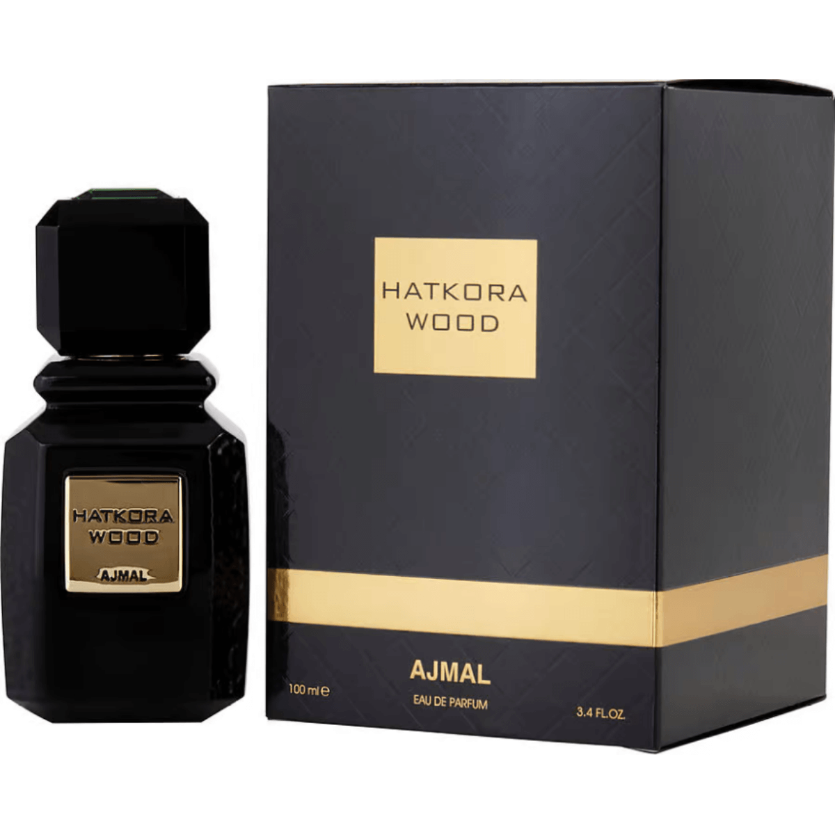 Hatkora Wood by Ajmal for Unisex EDP 3.3 / 3.4 oz New In Box