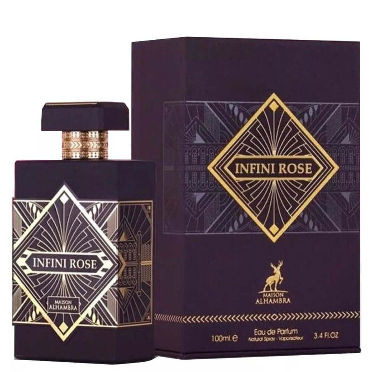 Infini Rose by Maison Alhambra perfume for unisex EDP 3.3 / 3.4 oz New in Box