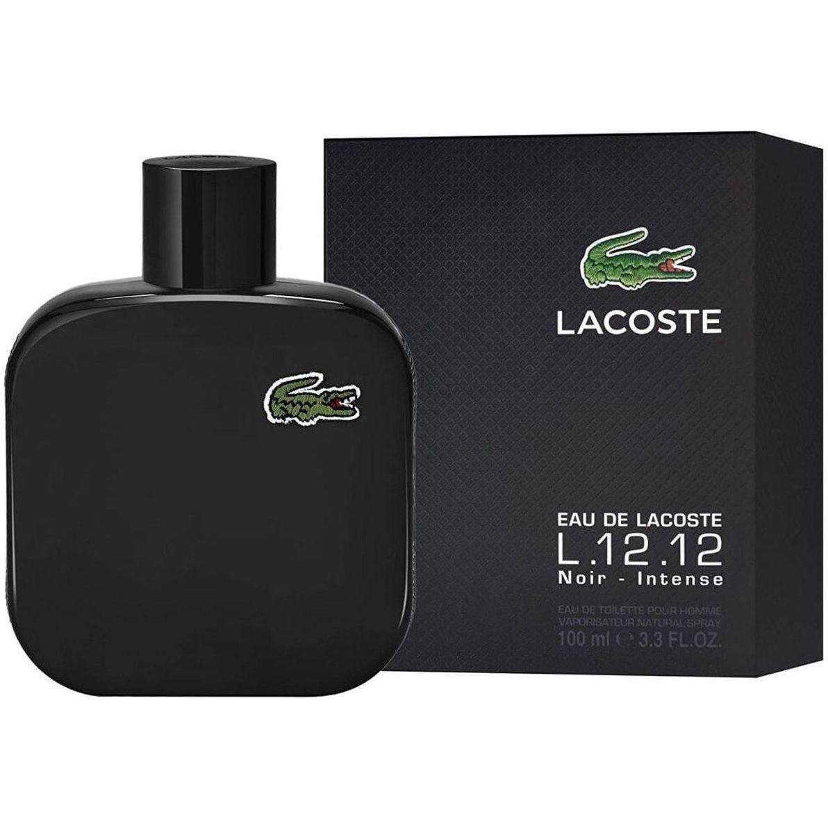 Eau de Lacoste L.12.12 Noir Intense cologne him EDT 3.3 / 3.4 oz New in Box