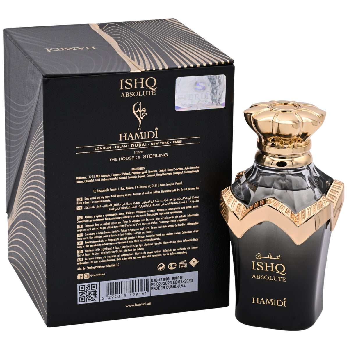 Ishq Absolute  by Hamidi perfume for unisex EDP 3.3 / 3.4 oz New in Box