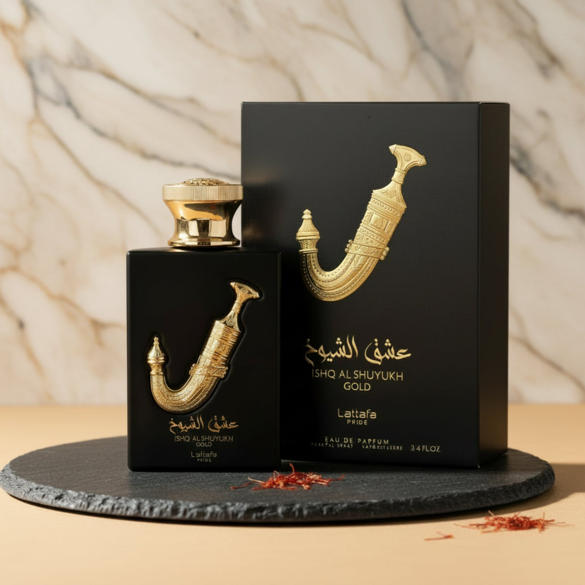 Ishq Al Shuyukh Gold by Lattafa perfume unisex EDP 3.3 / 3.4 oz New in Box