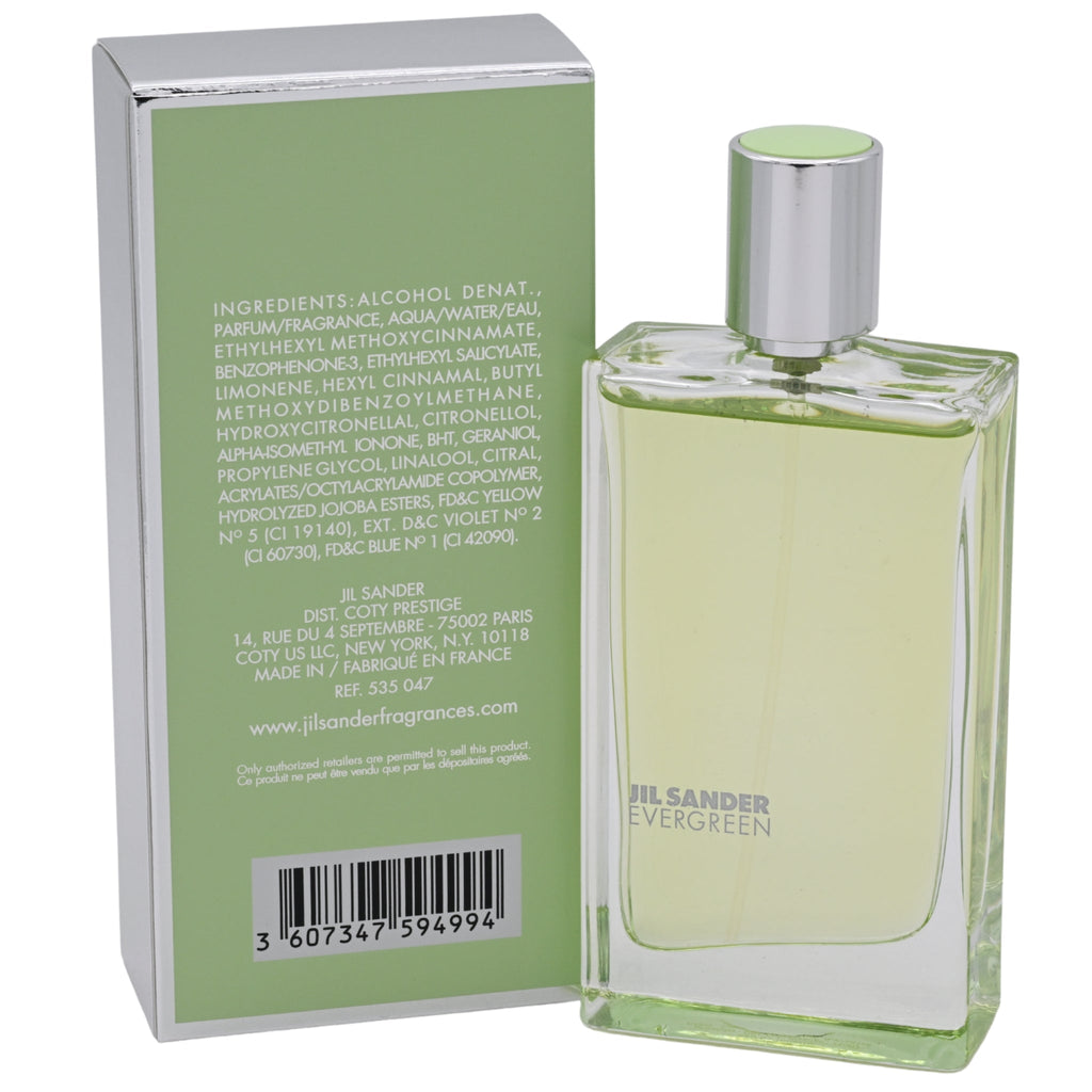 Jil Sander Evergreen Eau de Toilette (EDT) Spray for Women 1.7 oz (50 ml) New in Retail Box