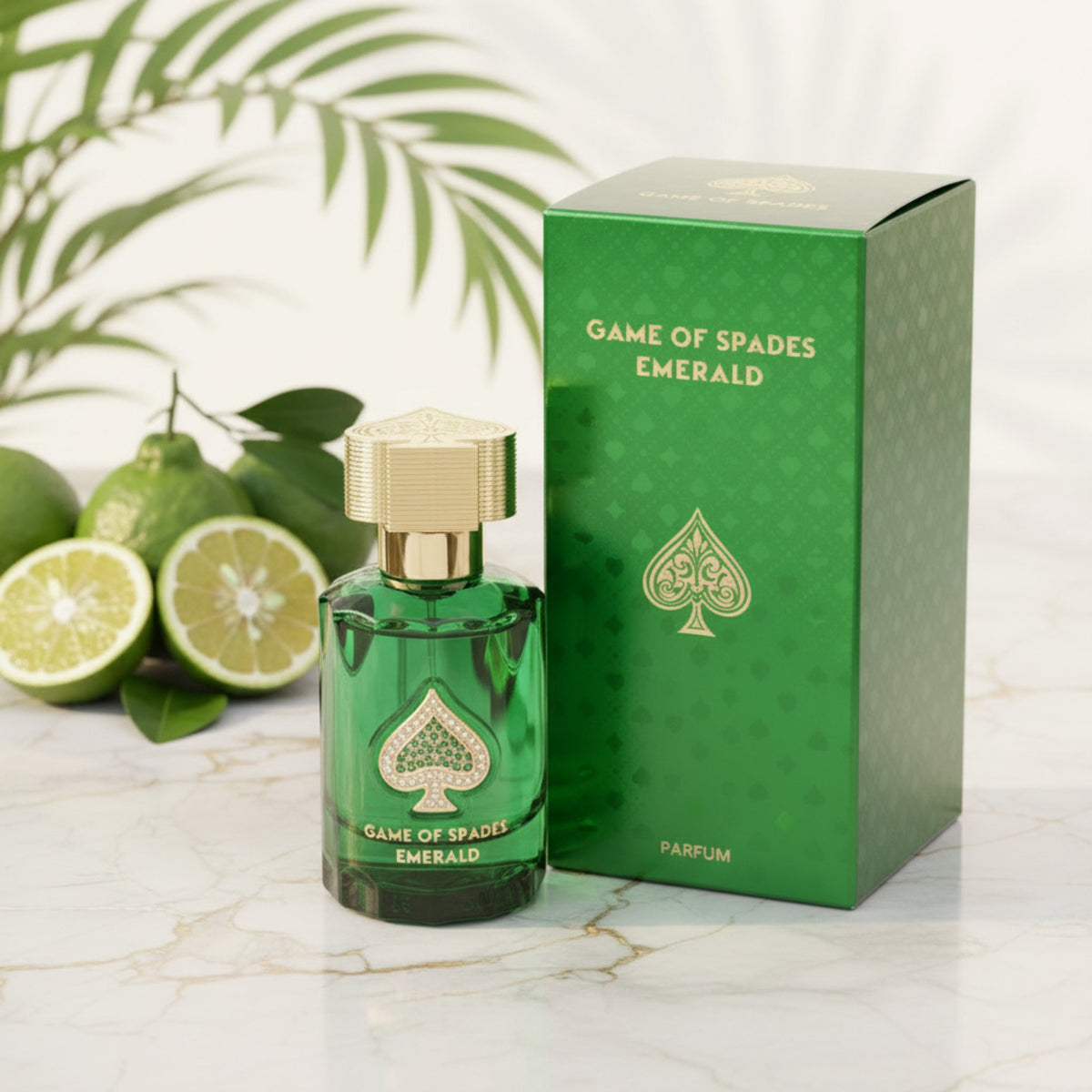 Jo Milano Paris Game of Spades Emerald Parfum Unisex 1.0 fl oz Spray New in Retail Box