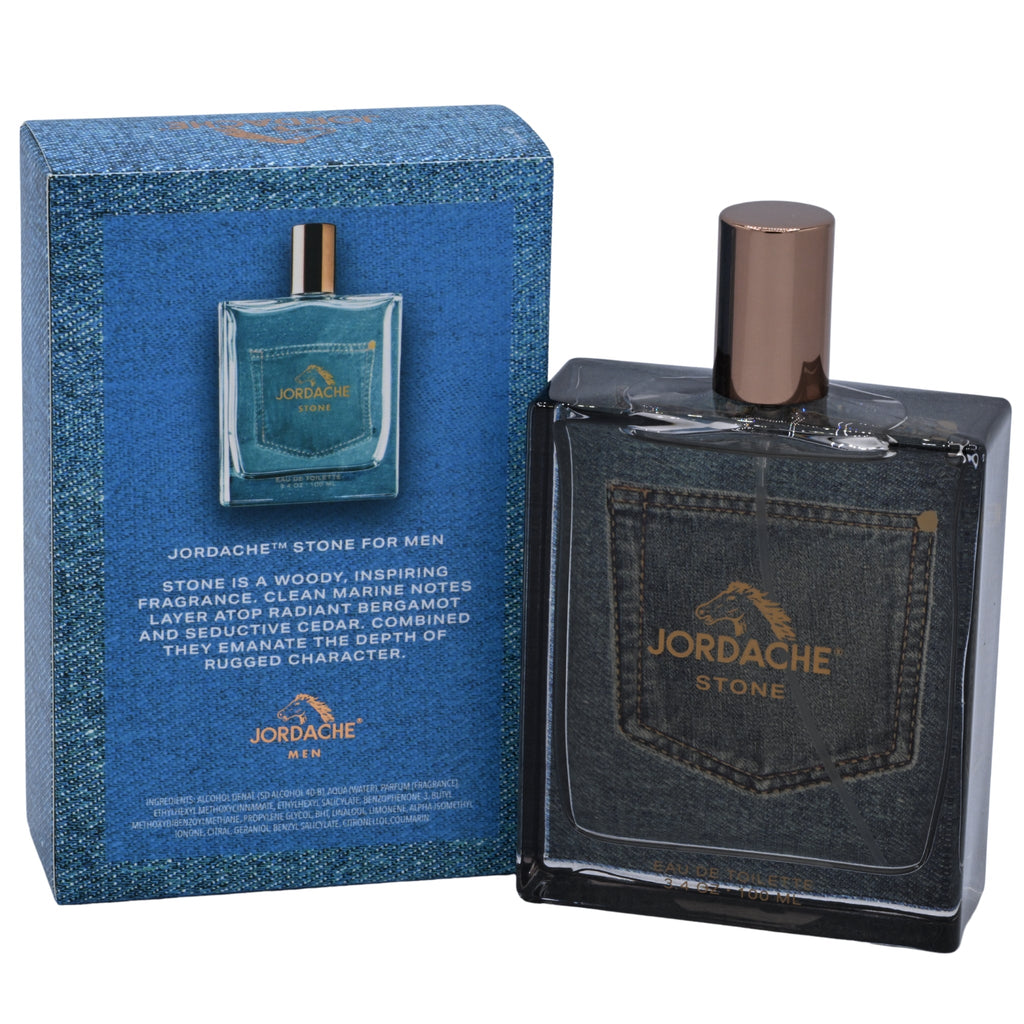 Jordache Stone Eau de Toilette (EDT) Spray for Men 3.4 oz New in Retail Box