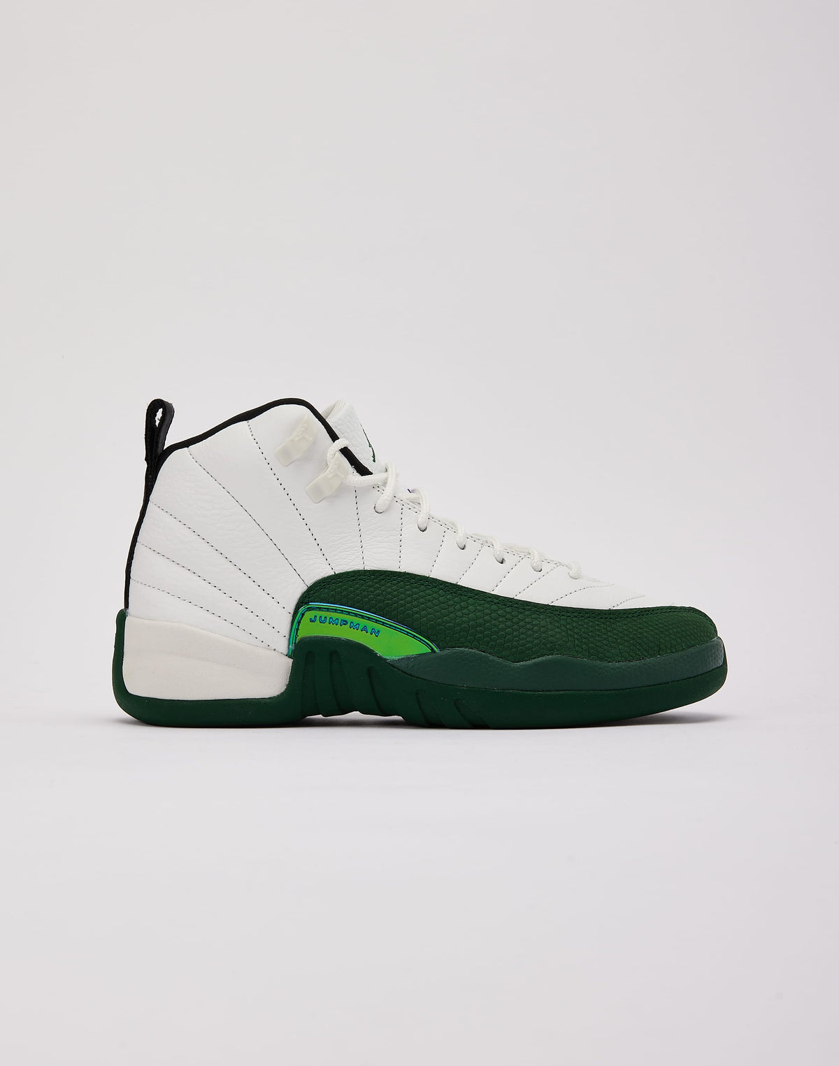 Jordan Air Jordan 12 Retro 'Summit White and Gorge Green' Grade-School