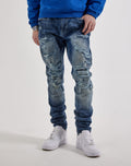 Jordan Craig Sean Slim Distressed Denim Jeans