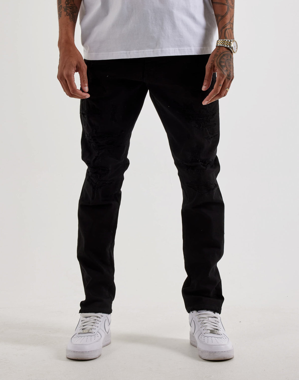 Jordan Craig Distressed Slim Sean Denim Jeans