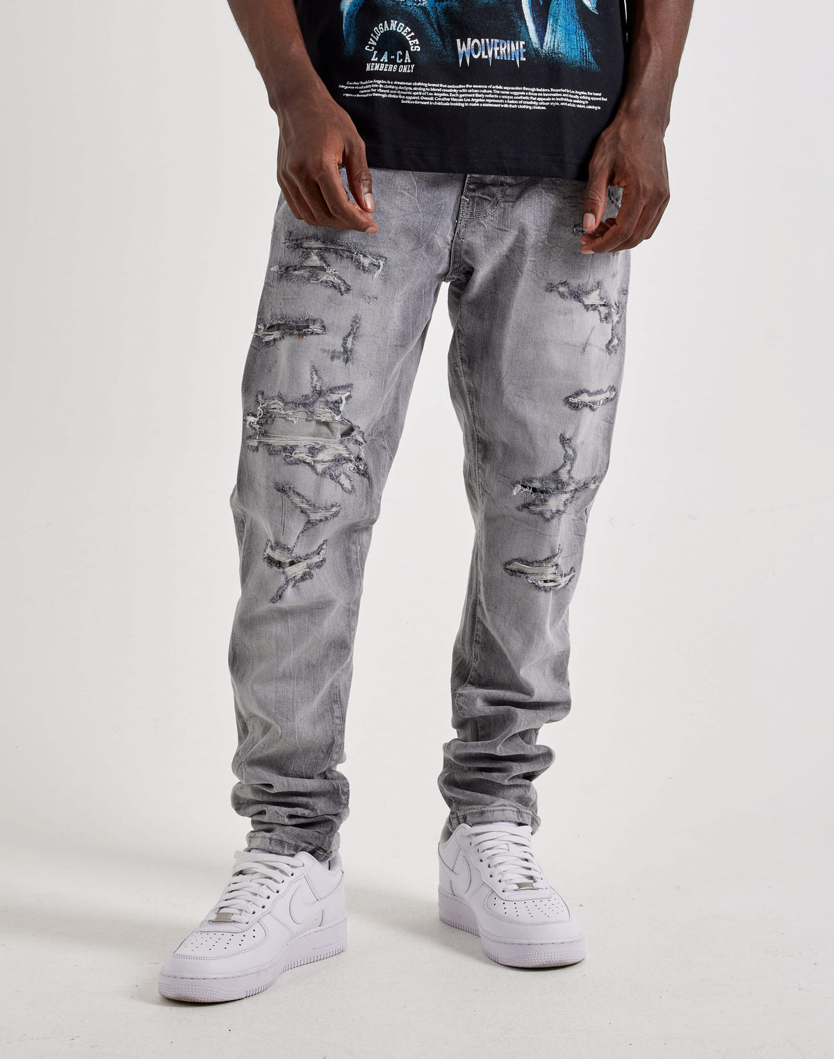 Jordan Craig Sean Slim Distressed Denim Jeans