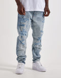 Jordan Craig Sean Slim Distressed Denim Jeans