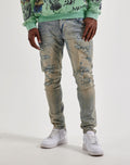 Jordan Craig  Distressed Slim Denim Jeans