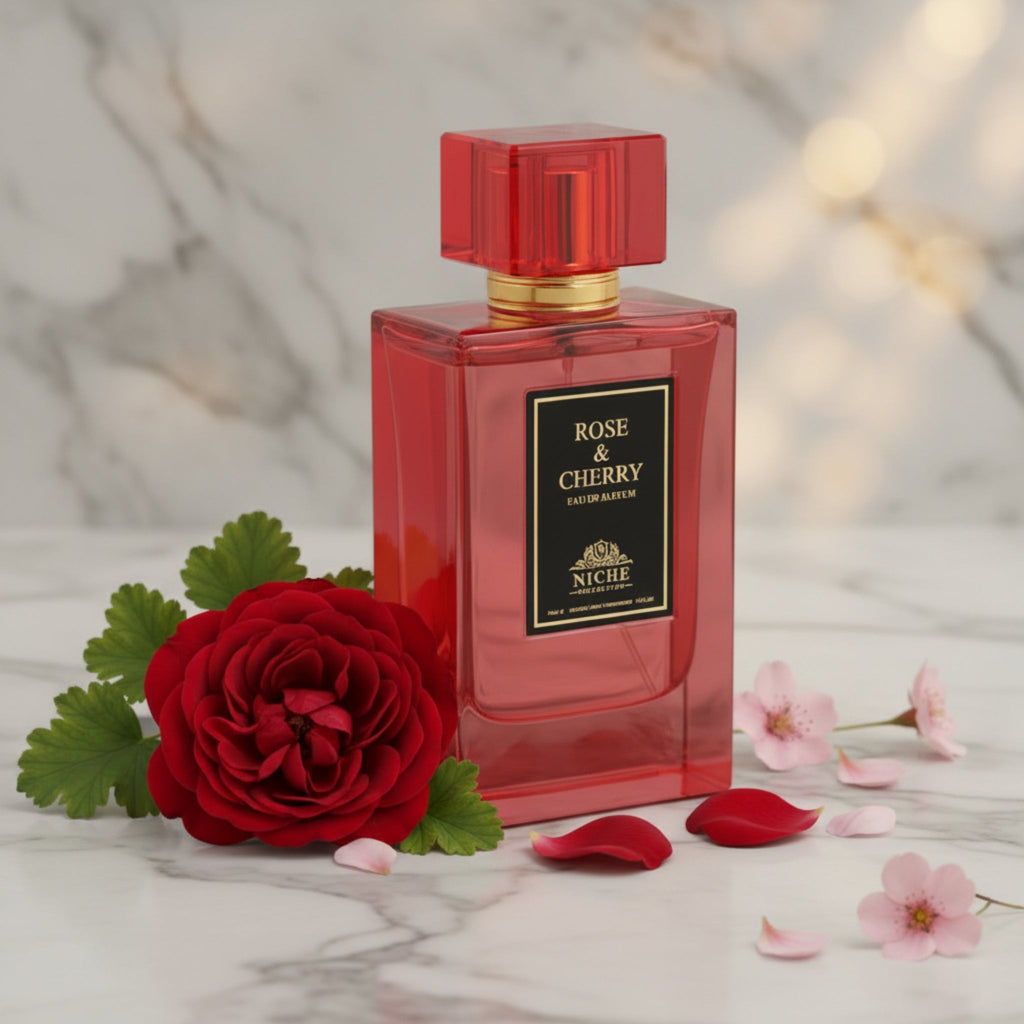 Khalis Niche Collection Rose & Cherry Eau de Parfum Spray for Women 3.4 oz