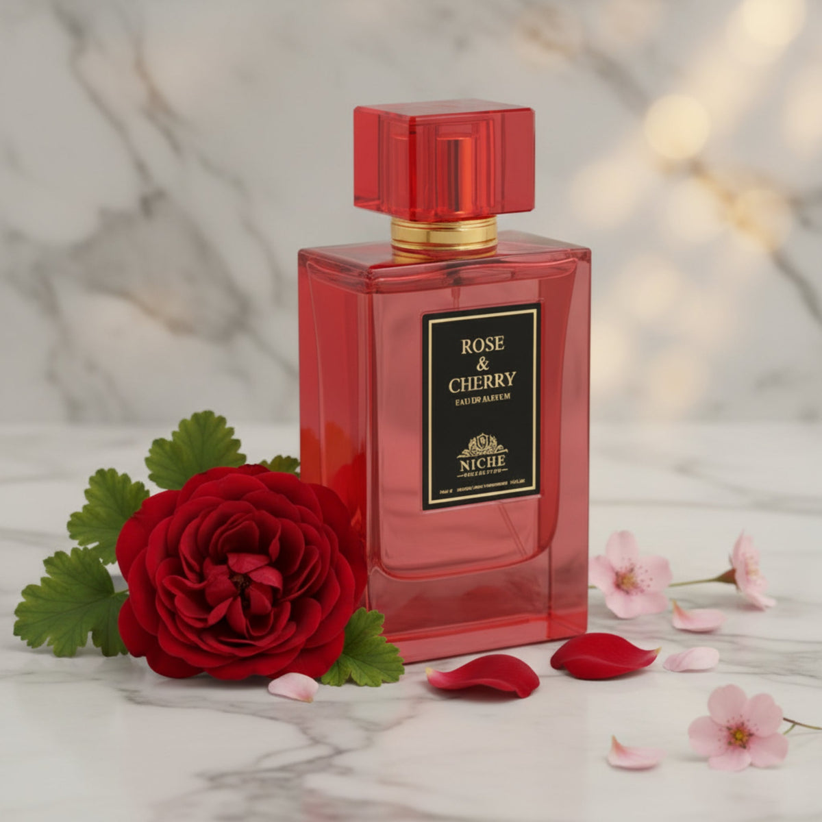 Khalis Niche Collection Rose & Cherry Eau de Parfum Spray for Women 3.4 oz