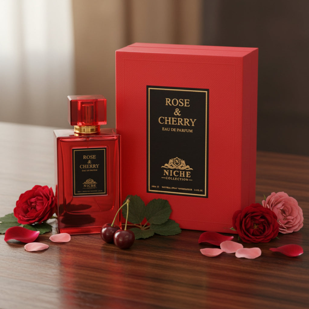 Khalis Niche Collection Rose & Cherry Eau de Parfum Spray for Women 3.4 oz