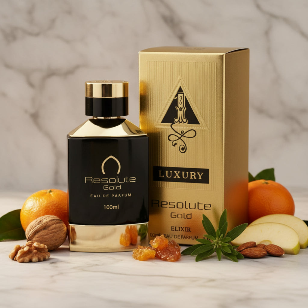 Khalis Resolute Gold Elixir Luxury Collection EDP Spray Men 3.4 oz 100ml