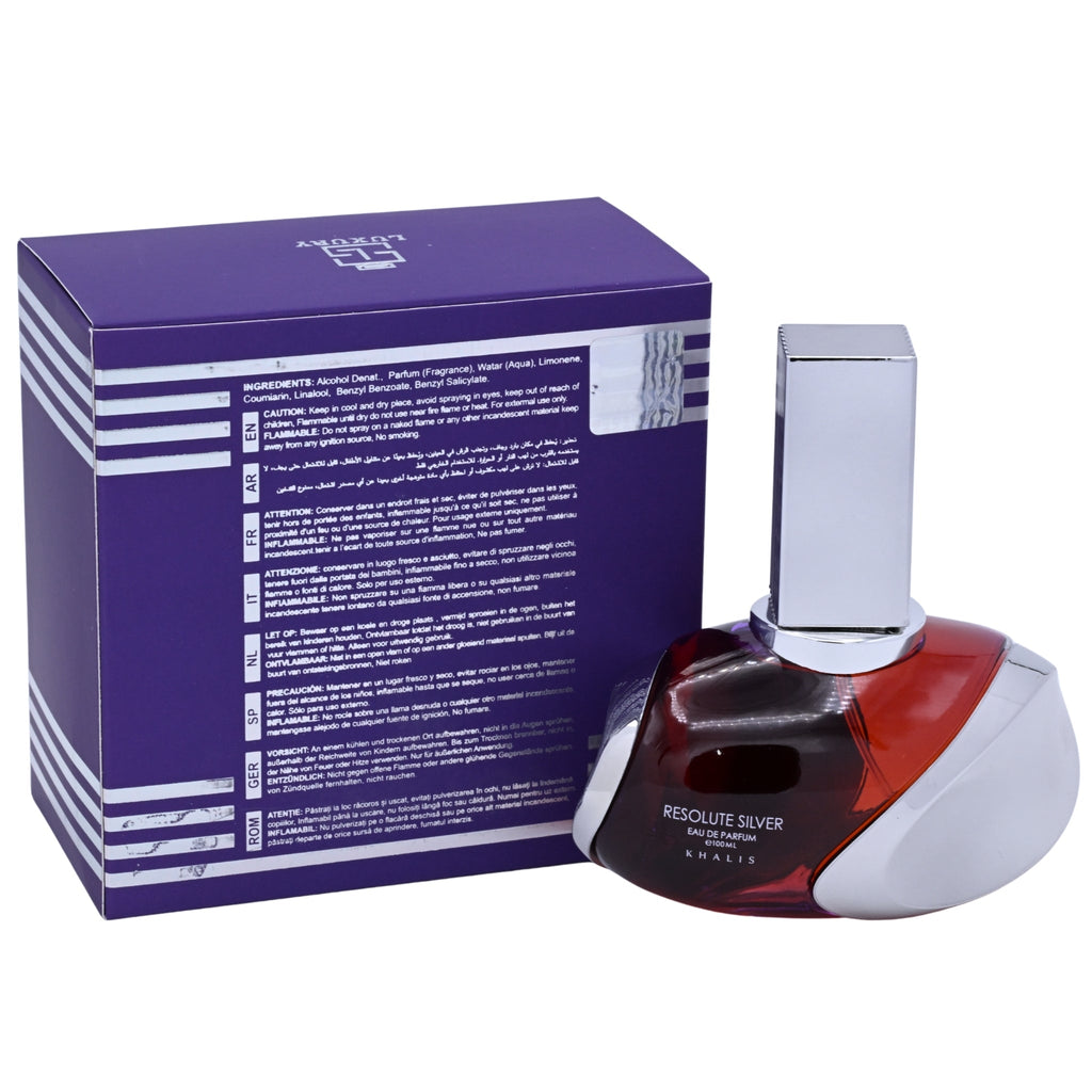 Khalis Resolute Silver Luxury Collection EDP Spray Women 3.4 oz 100ml
