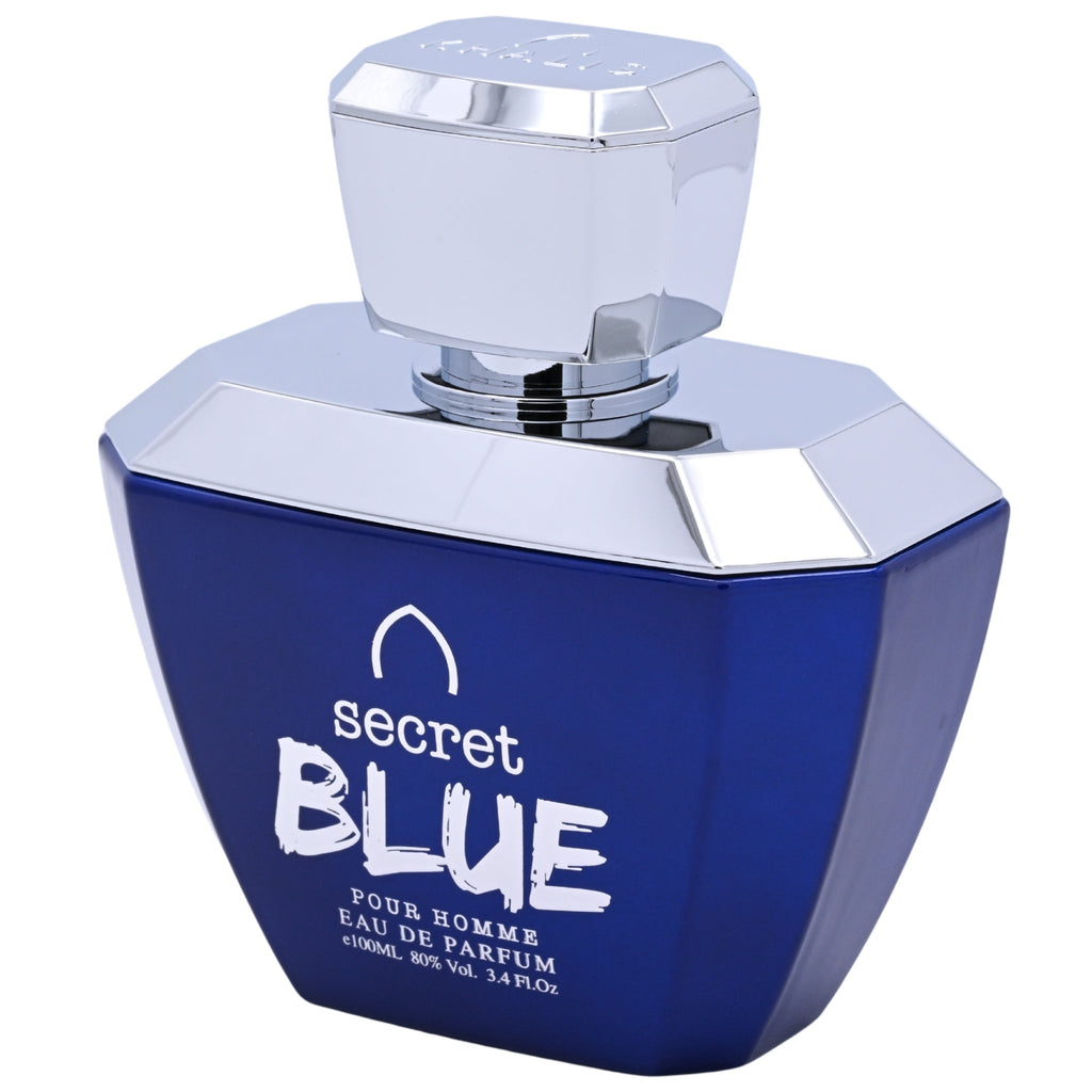 Khalis Secret Blue Luxury Collection Eau de Parfum Spray for Men 3.4 oz