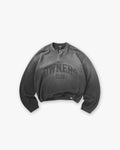 Represent Owners Club Long Sleeve Henley - Weathered Black