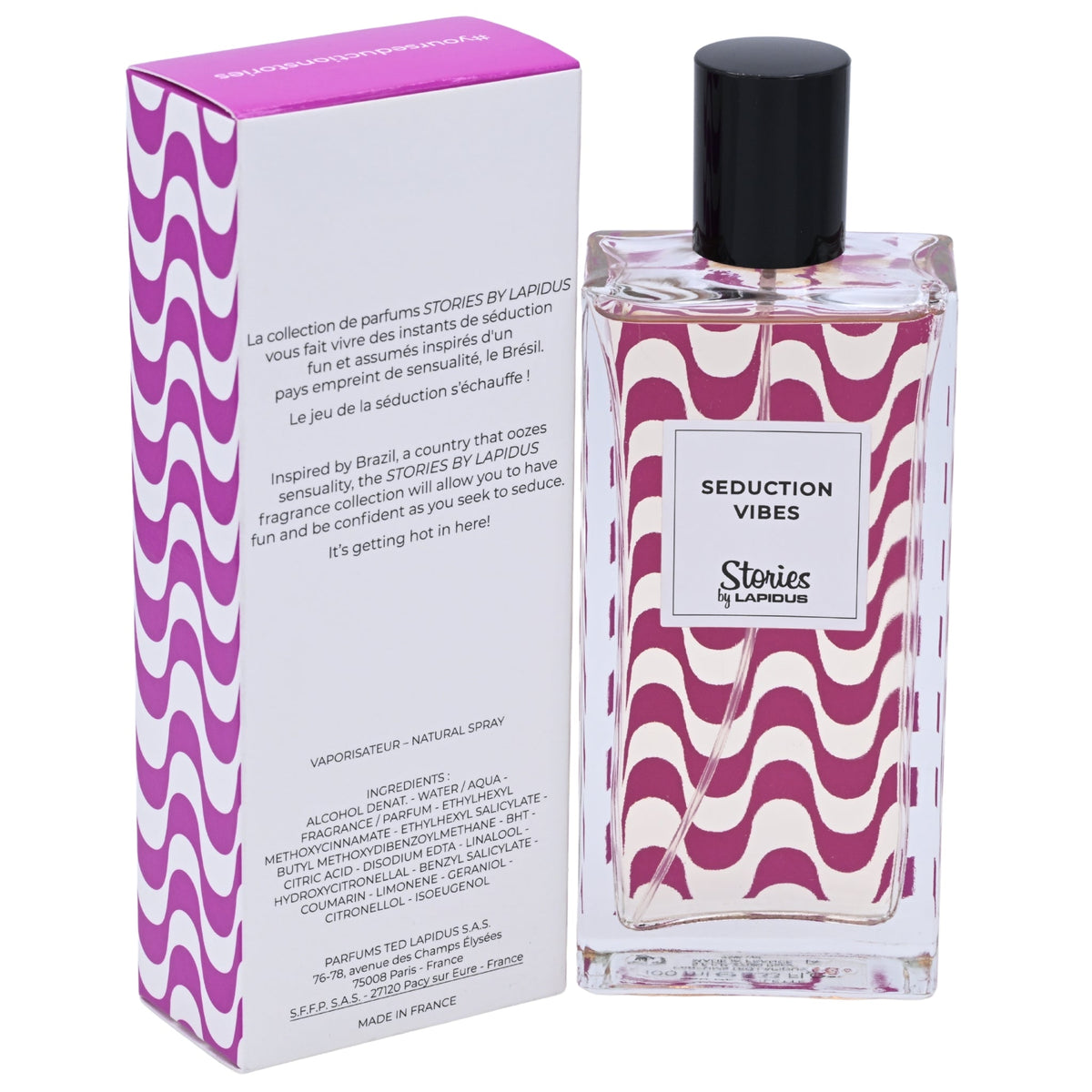 Lapidus Stories Seduction Vibes Eau de Toilette Spray for Women 3.33 oz (100 ml) by Ted Lapidus