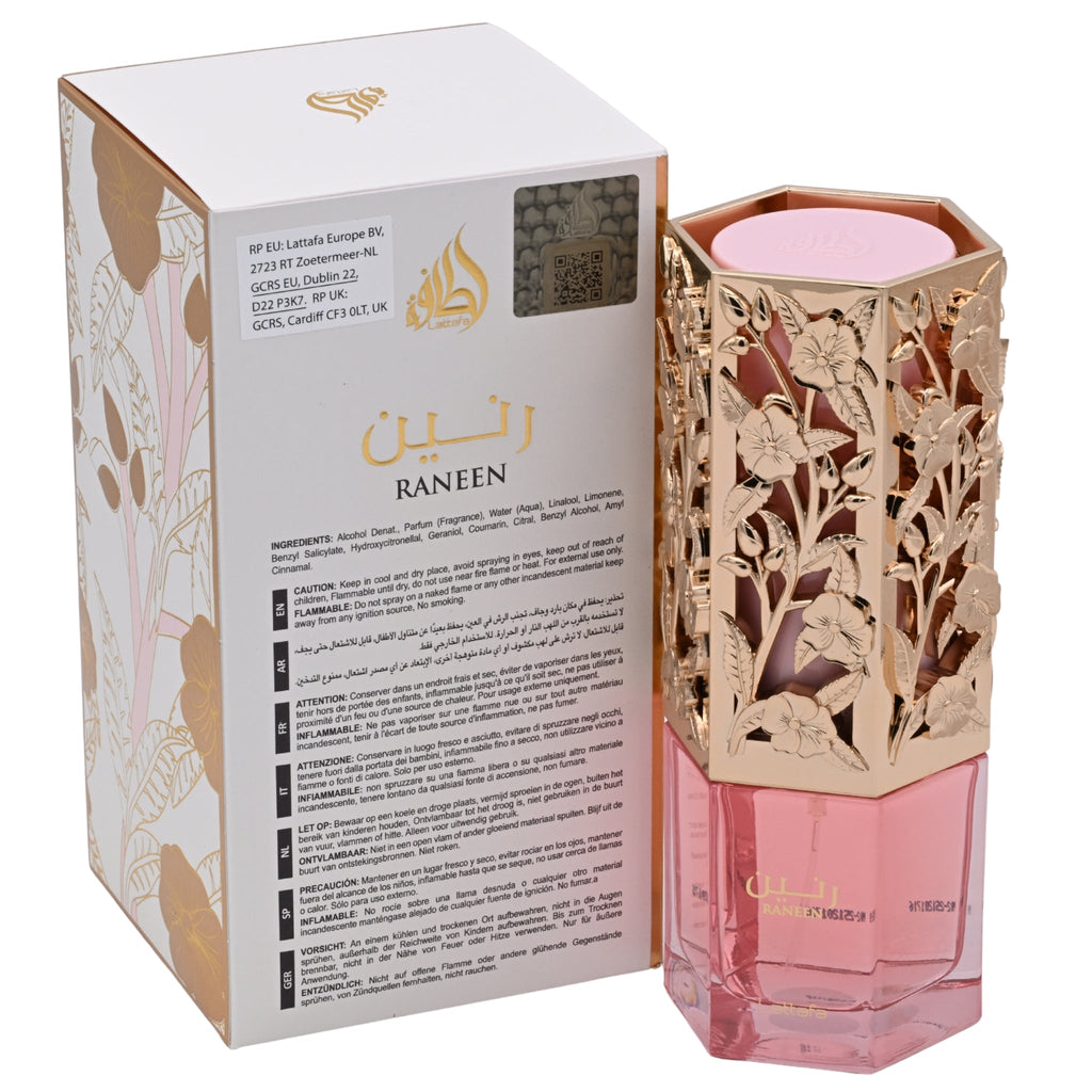 Lattafa Asdaaf Raneen Eau de Parfum Spray for Women, 2.7 oz (100 ml)
