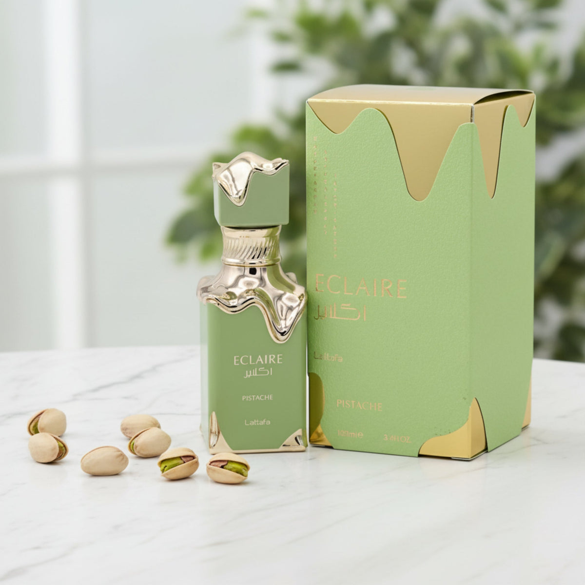 Lattafa Eclaire Pistache EDP Spray Women 3.4 oz 100ml New Box