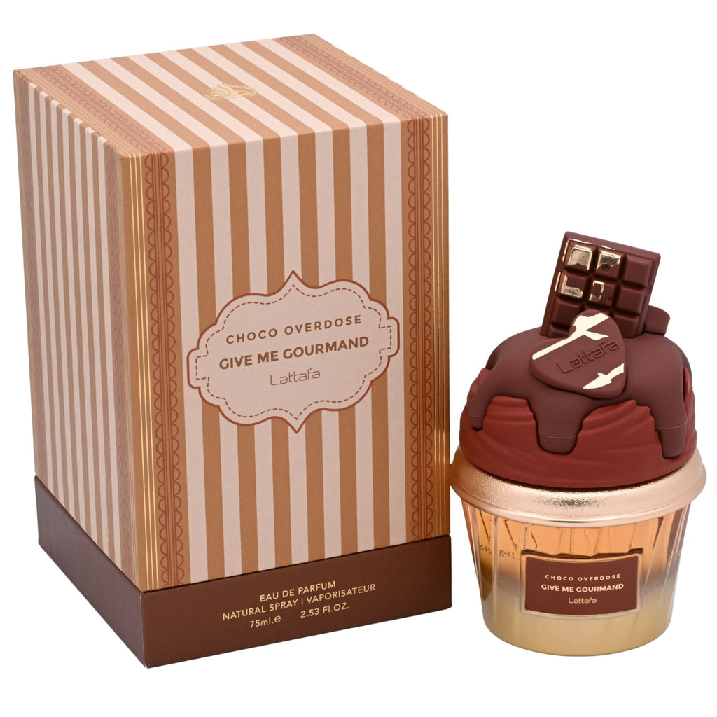 Lattafa Give Me Gourmand Choco Overdose Eau de Parfum Spray for Women 2.5 oz