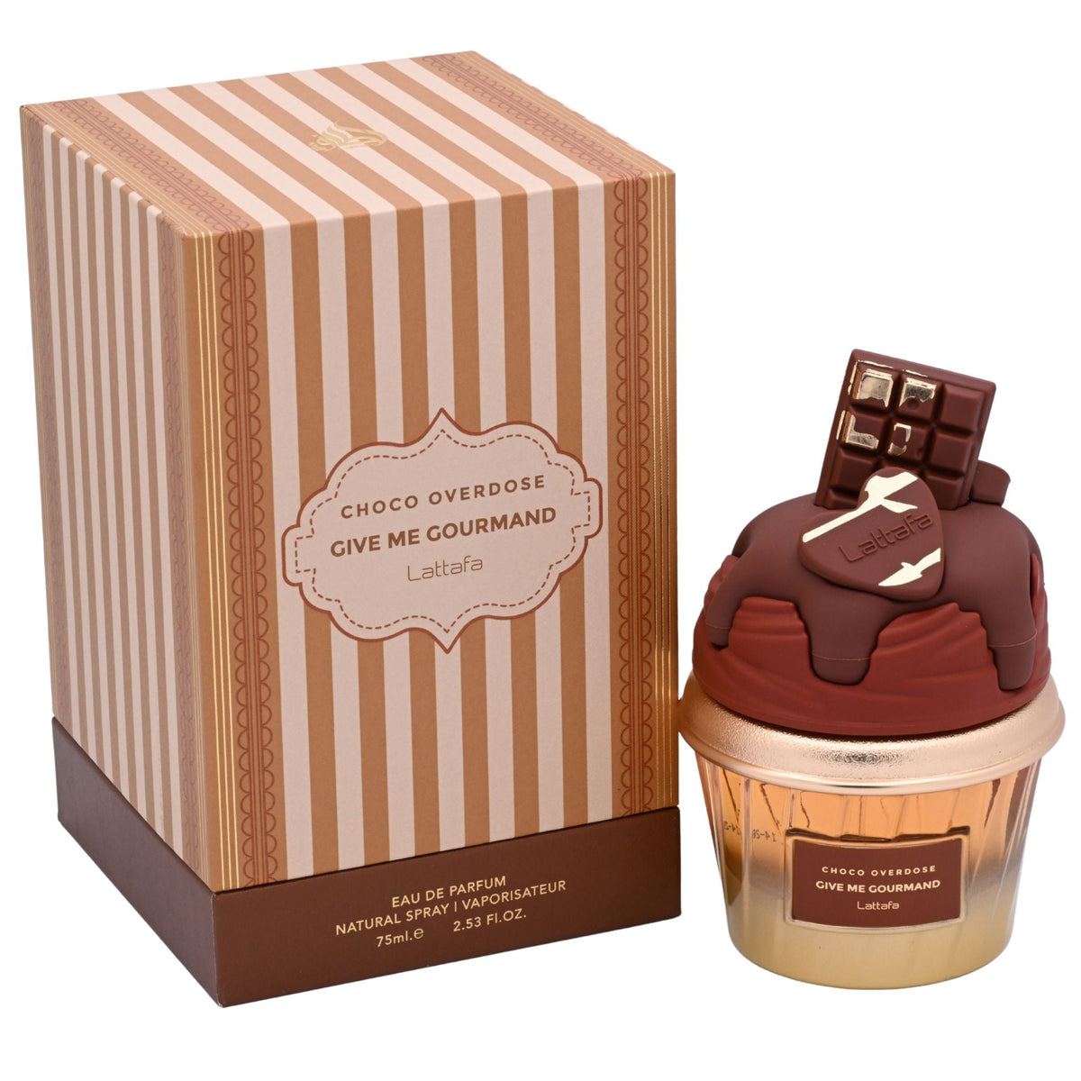 Lattafa Give Me Gourmand Choco Overdose Eau de Parfum Spray for Women 2.5 oz
