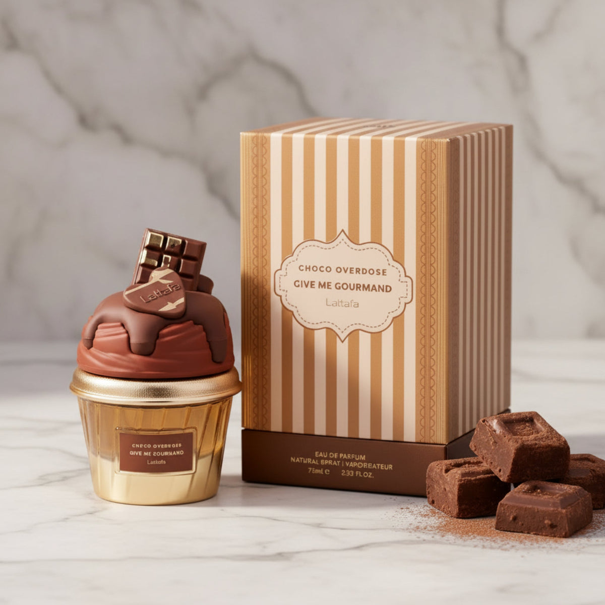 Lattafa Give Me Gourmand Choco Overdose Eau de Parfum Spray for Women 2.5 oz