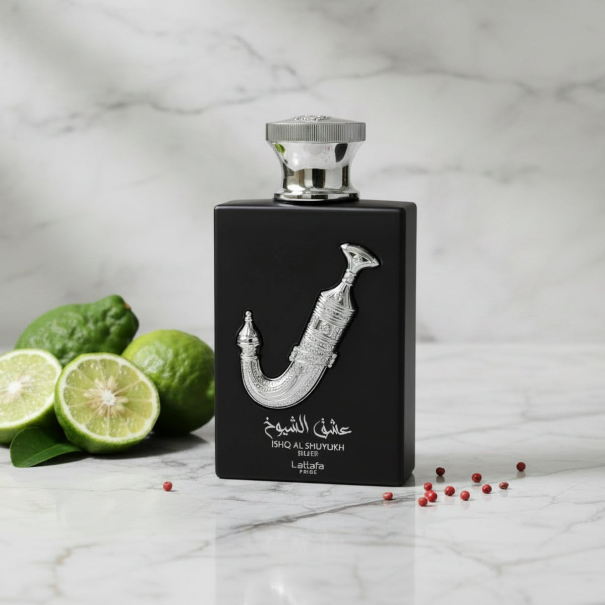 Lattafa Ishq Al Shuyukh Silver Eau de Parfum Spray for Unisex 3.4 oz (New Retail Box)