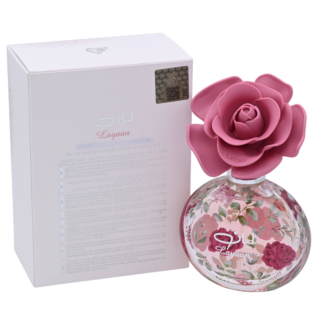 Lattafa Layaan Eau de Parfum Spray for Women 2.53 oz / 75 ml (Lattafa Perfumes)