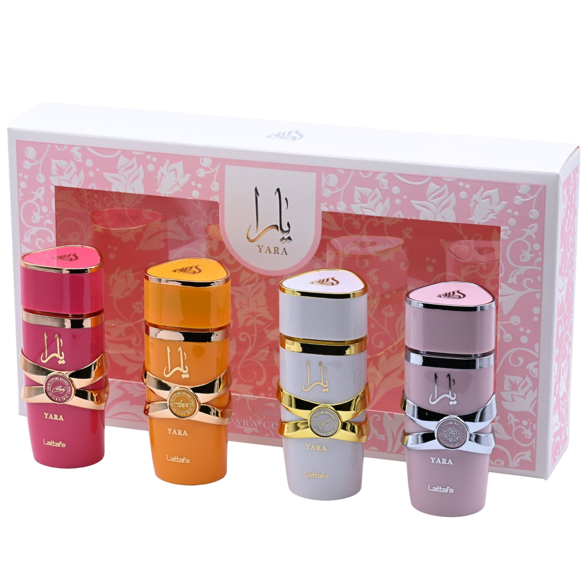 Lattafa My Yara Collection 4-Piece Eau de Parfum Spray Gift Set for Women (4 x 0.85 fl oz / 25 mL)