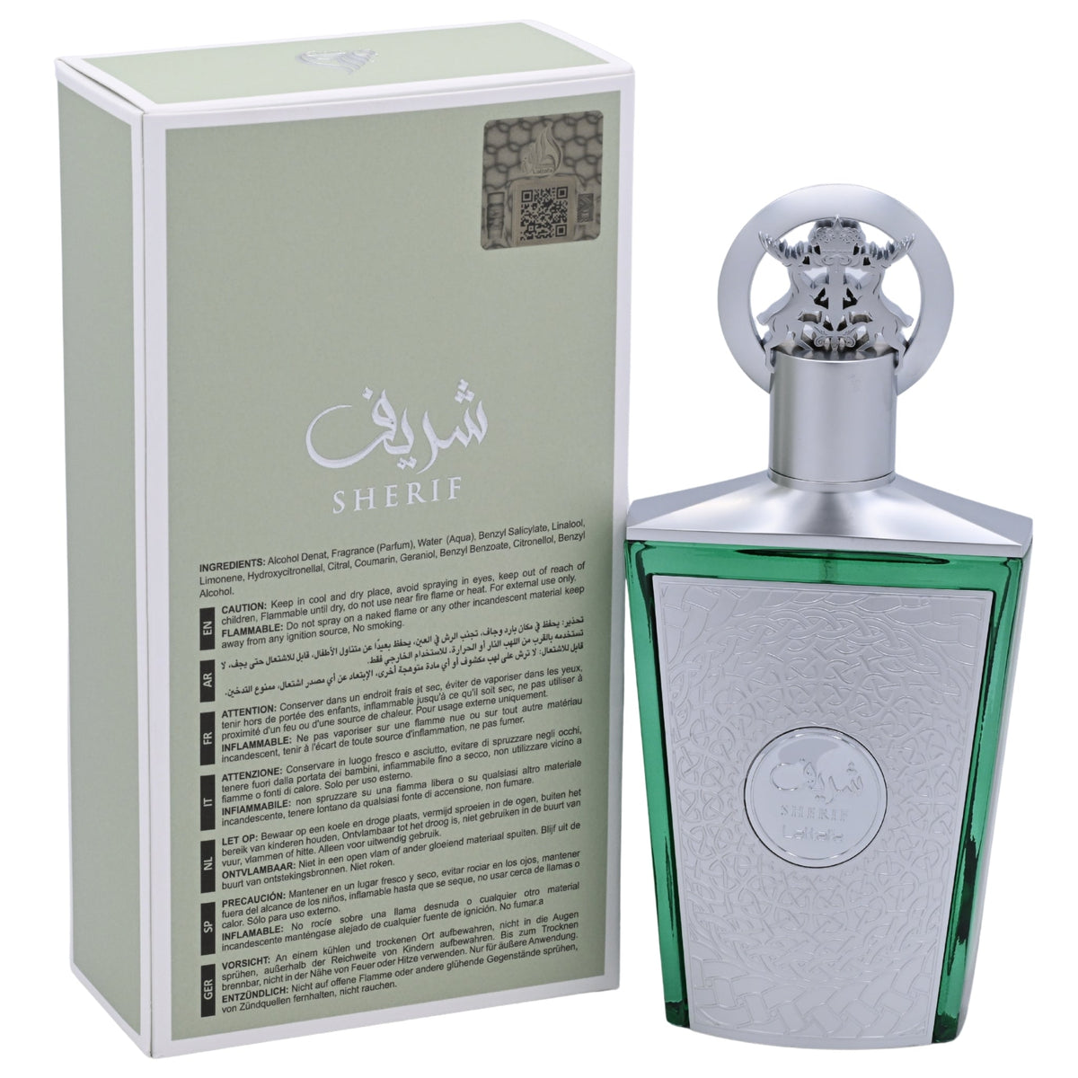 Lattafa Sherif Eau de Parfum Spray Unisex 3.4 oz (100 ml) New Retail Box