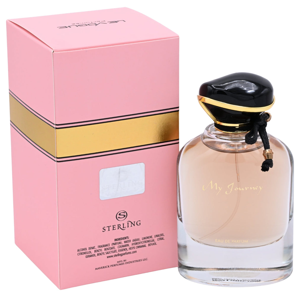 Le Vogue My Journey EDP Spray, Unisex, 3.4 oz 100ml New Box