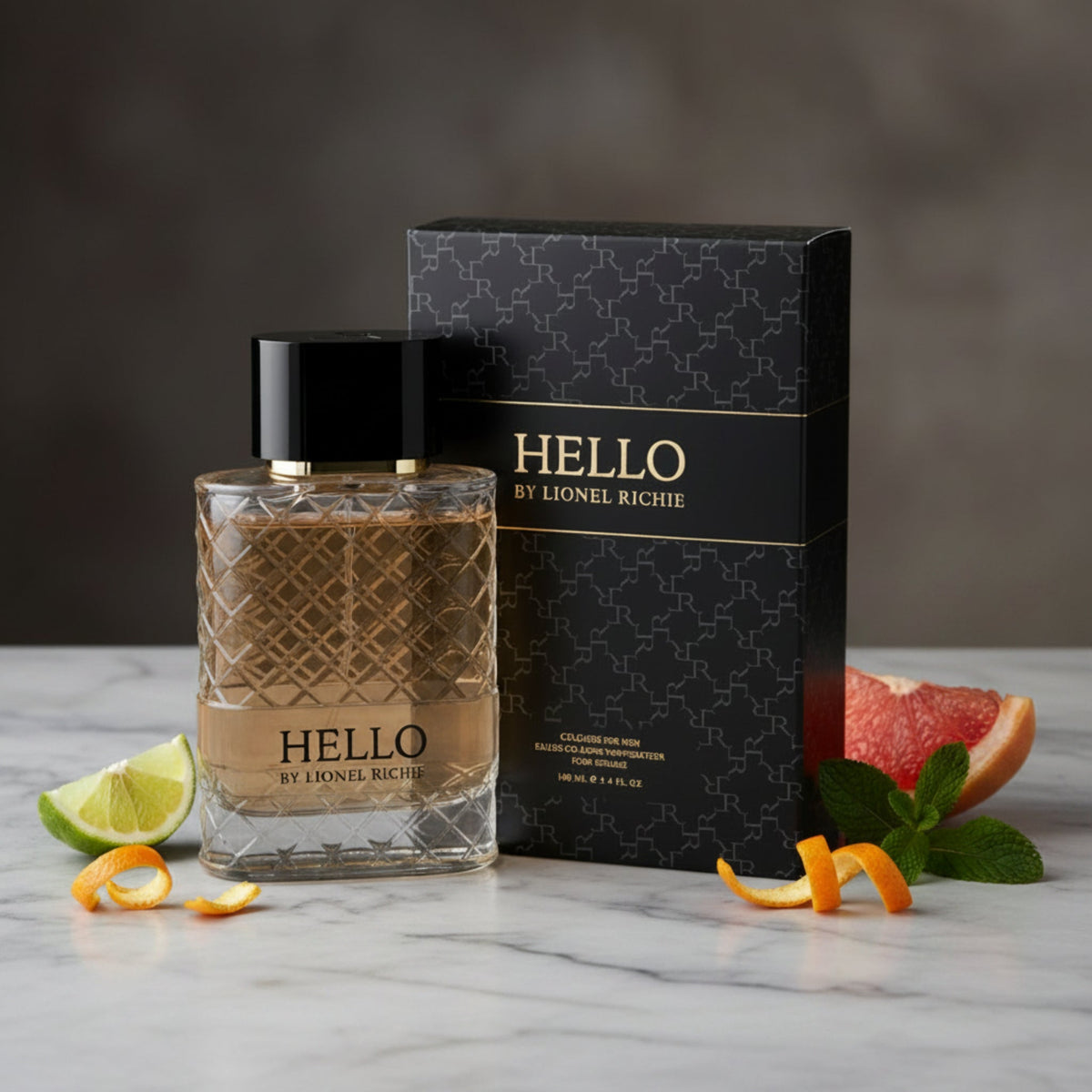 Lionel Richie Hello Eau de Cologne (EDC) Spray for Men 3.4 oz New Retail Box