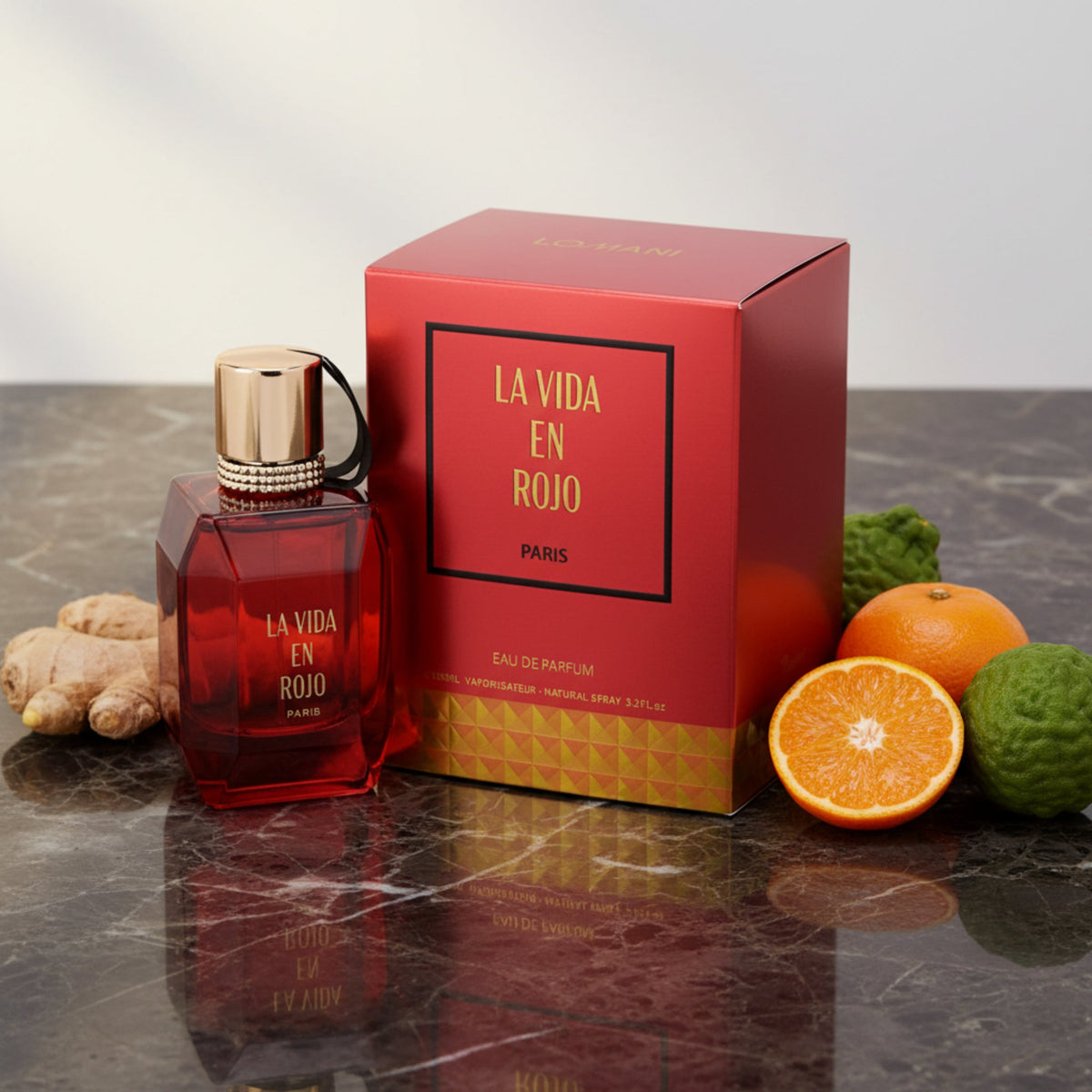 Lomani La Vida En Rojo Eau de Parfum Spray for Women 3.4 oz (100 ml) by Lomani
