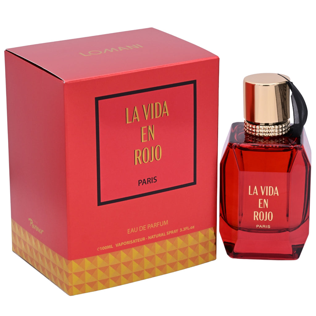 Lomani La Vida En Rojo Eau de Parfum Spray for Women 3.4 oz (100 ml) by Lomani