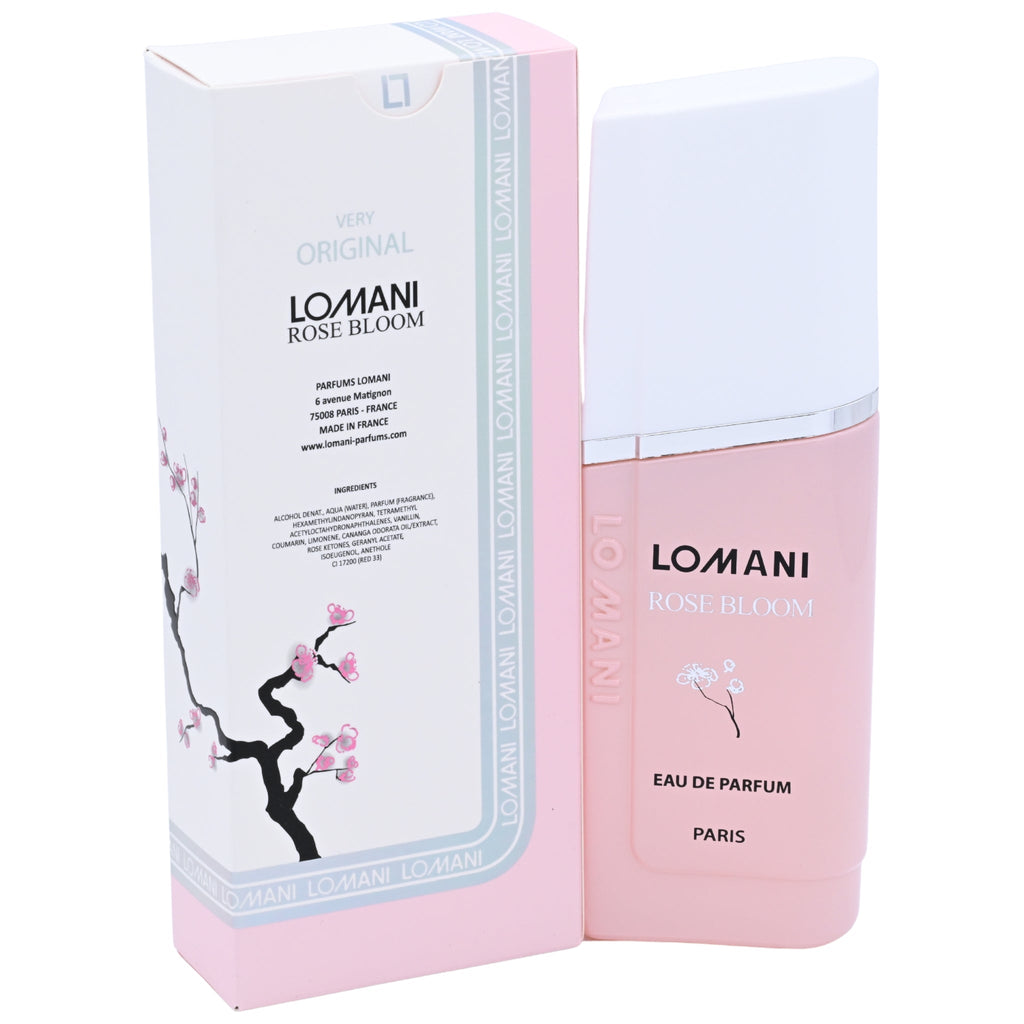 Lomani Rose Bloom Eau de Parfum Spray for Women 3.3 oz (100 ml) - New Retail Box