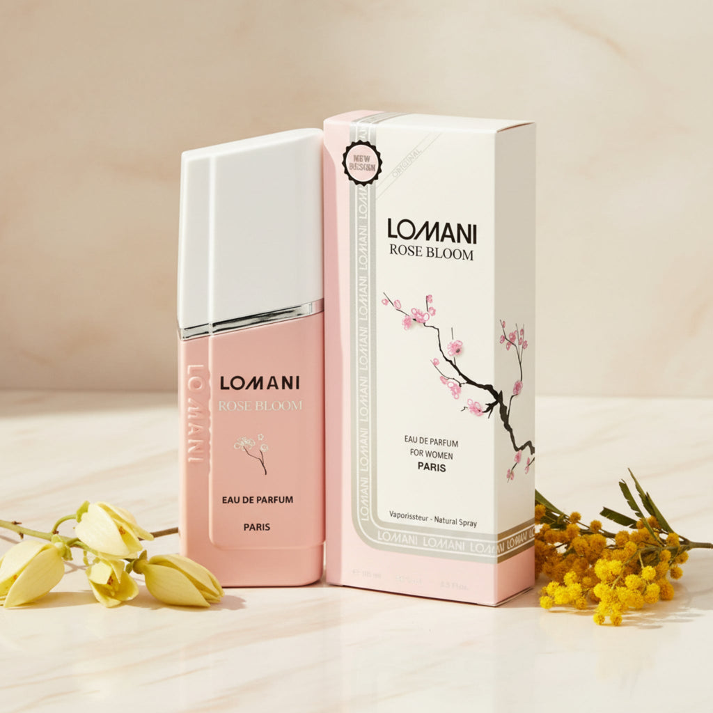 Lomani Rose Bloom Eau de Parfum Spray for Women 3.3 oz (100 ml) - New Retail Box