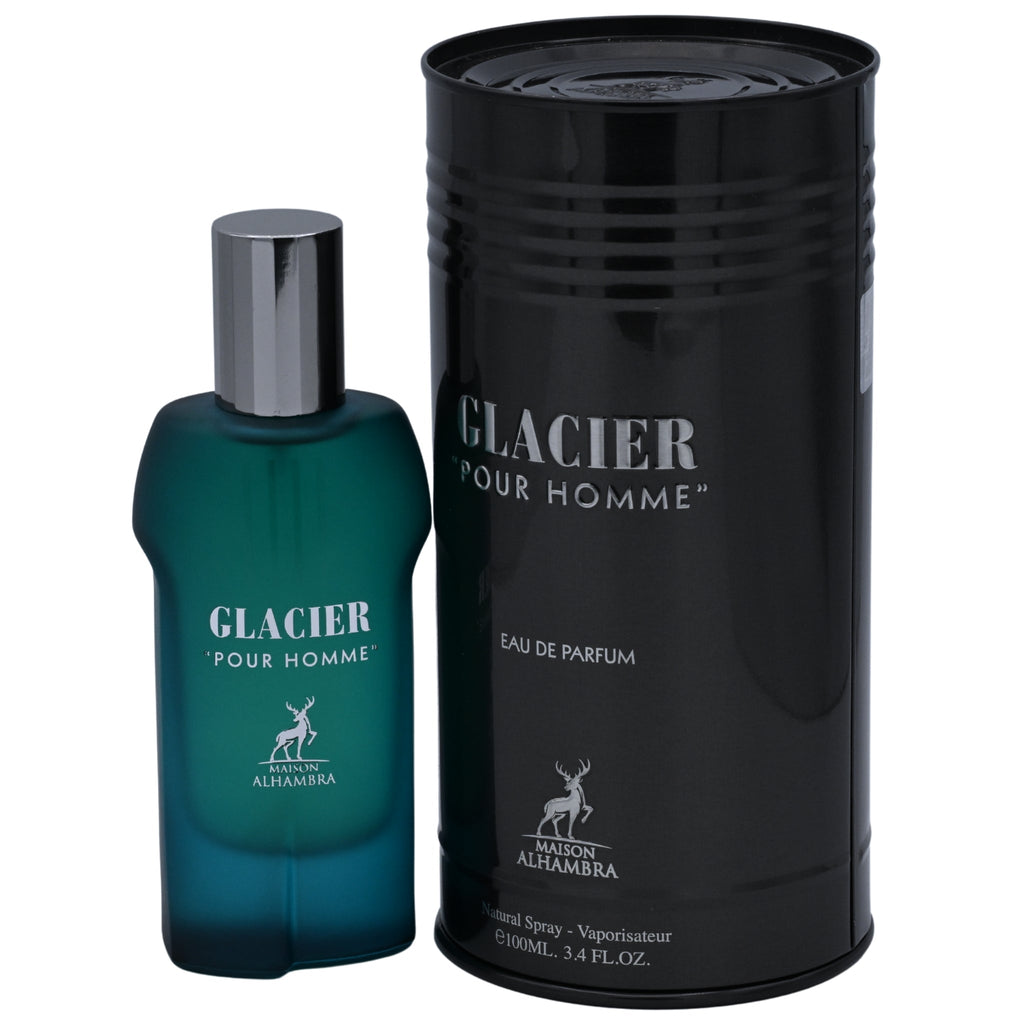 Maison Alhambra Glacier Pour Homme Eau de Parfum Spray for Men 3.4 oz (100 ml) New in Box