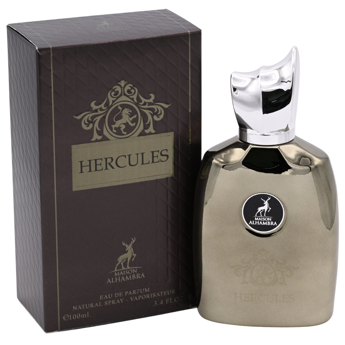 Maison Alhambra Hercules Eau de Parfum Spray for Men, 3.4 fl oz (100 ml)