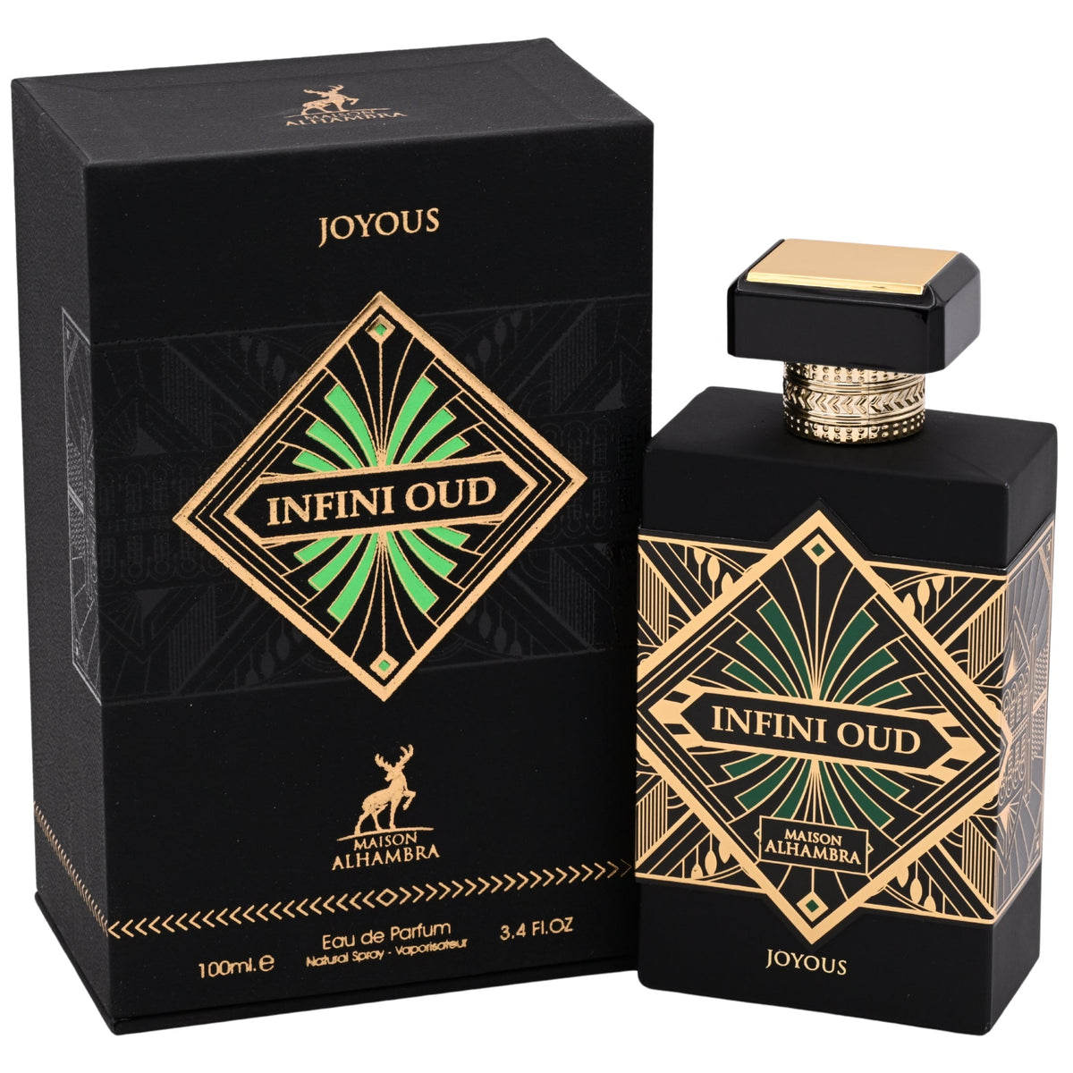 Maison Alhambra Infini Oud Joyous Eau de Parfum Spray Unisex 3.4 oz (100 ml) New in Retail Box
